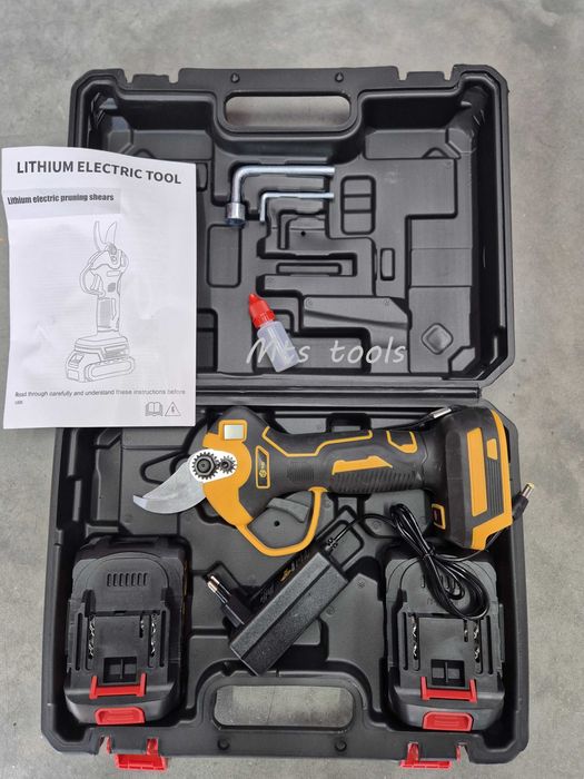 Foarfecă electrică Tho cu 2 acumulatori 36V afișaj LCD