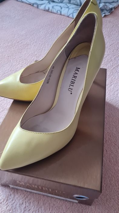 Туфли (лодочки) кожаные