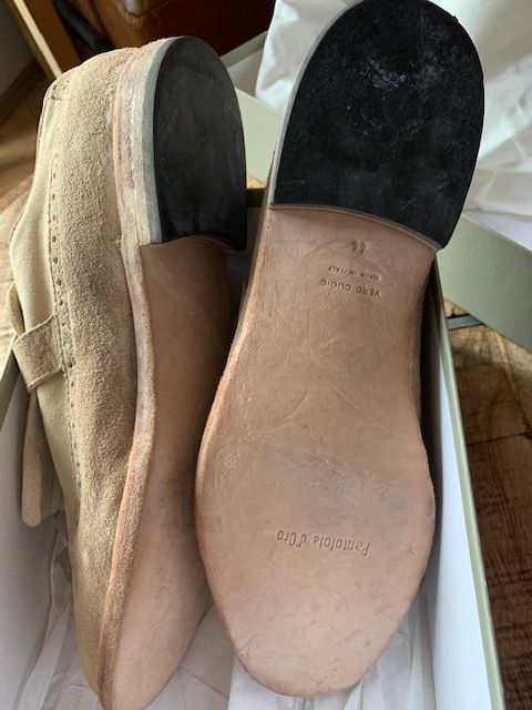 Mocasini Pantofola d'oro, din piele intoarsa, marimea 44