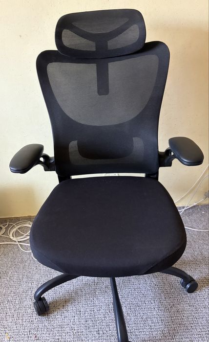 Scaun de birou ergonomic cu suport lombar dinamic, tetiera 3D si cotiere reglabile