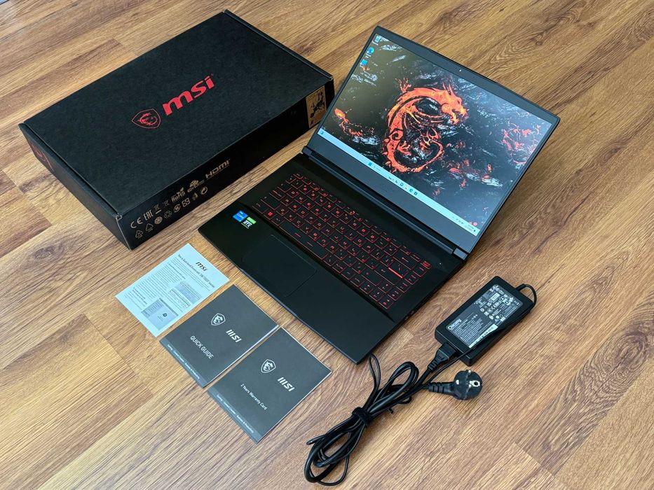 15.6' 144Hz FHD Core i7-11800H MSI GF63 Thin 16GB DDR4/512GB NVMe/Подсветка/Nvidia GTX 1650 4GB DDR6
