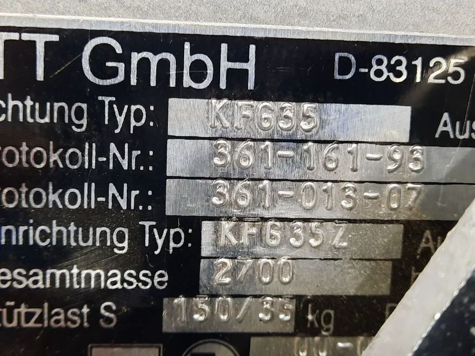 Sistem franare knott KFG35Z de 3500 kg, frana inertiala knott 3500, Dispozitiv inertial de franare knott 3500 kg