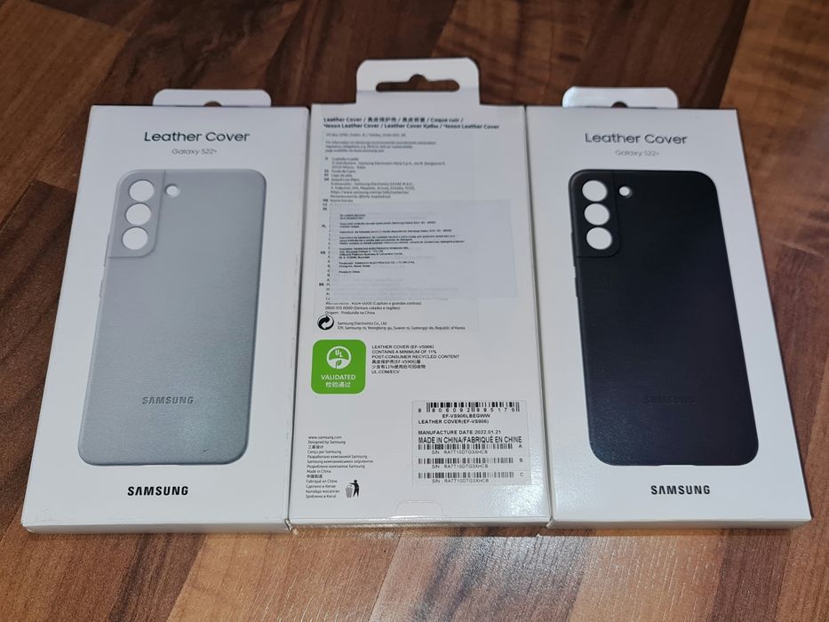 Husa piele originala Samsung Leather Cover Galaxy S22+ S22 Plus S906