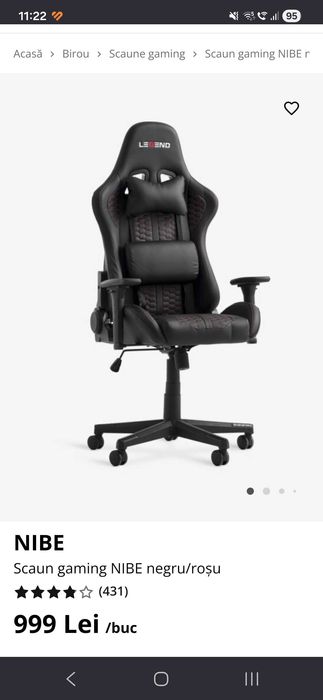 Scaun birou gaming LEGEND