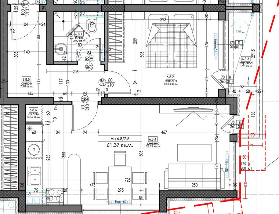 Дава се под наем Двустаен апартамент в София, Студентски град - 73 кв.м за 108000 € - Снимка #1