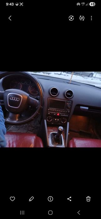 Audi A3 2.0 TDI BKD 2005 – piele roșie, manuală impecabilă, ITP recentAudi A3 2.0 TDI BKD 2005