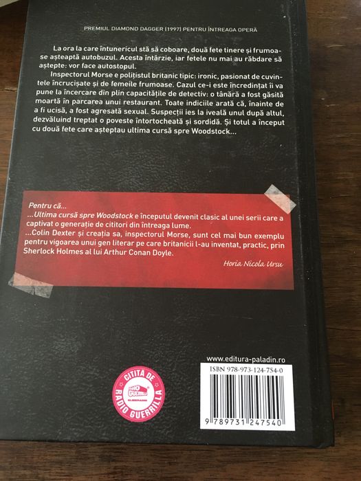 Roman Ultima cursă spre Woodstock Colin Dexter