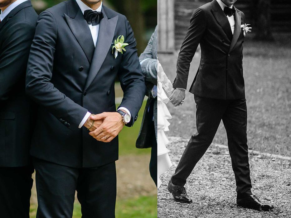 Costum Consiglieri Essential Black Tie, lana 100%, 1,78, 77 kg, camasa