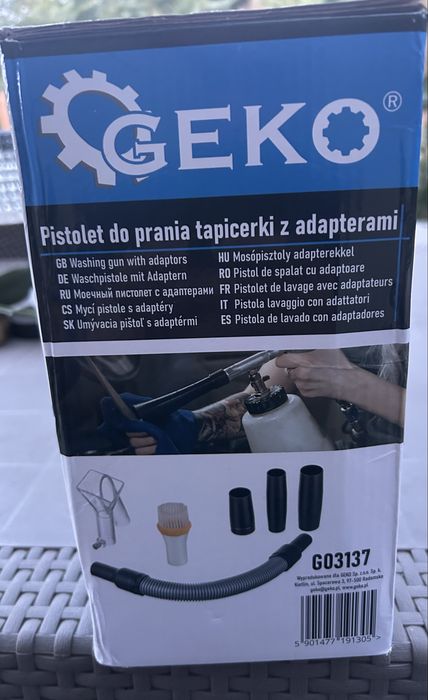 Пневматичен пистолет за почистване на тапицерии GEKO