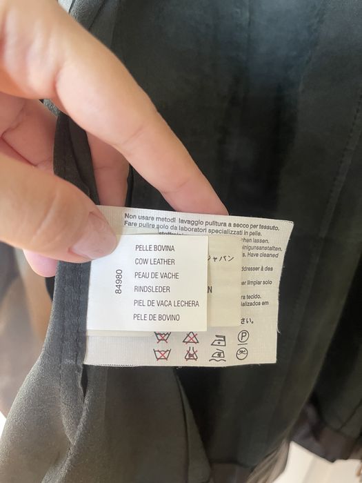 Jacheta din piele de bovina Marina Rinaldi