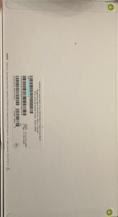 Apple Watch Ultra 2 Black Titanium 49mm (Black Ocean Band)