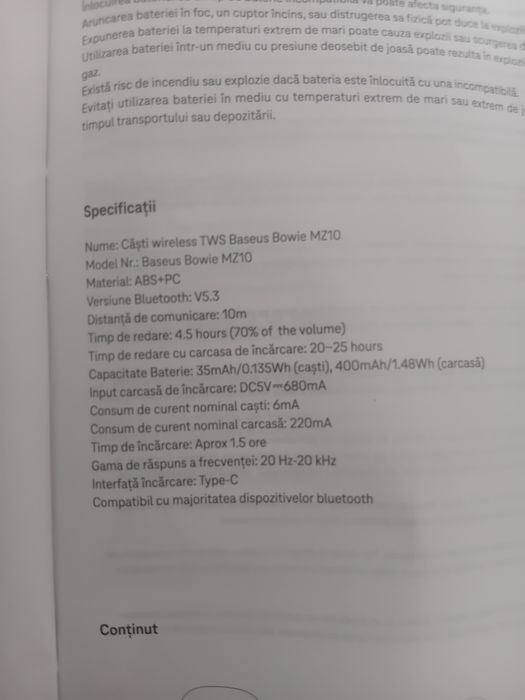 Vand casti  wireless