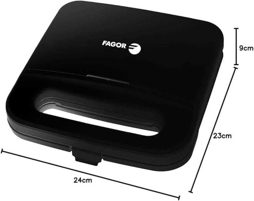 Сандвич грил Fagor 750W – Подвижни плочи, незалепващо покритие