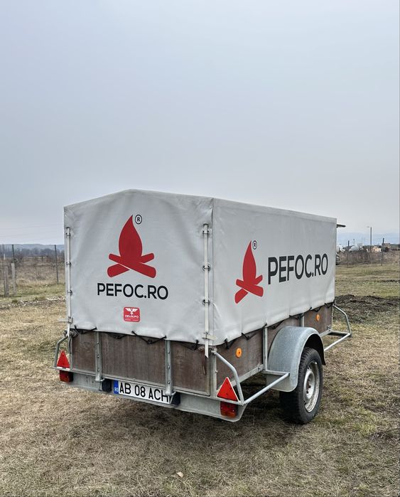 Remorcă 1200 kg cu sistem de frânare