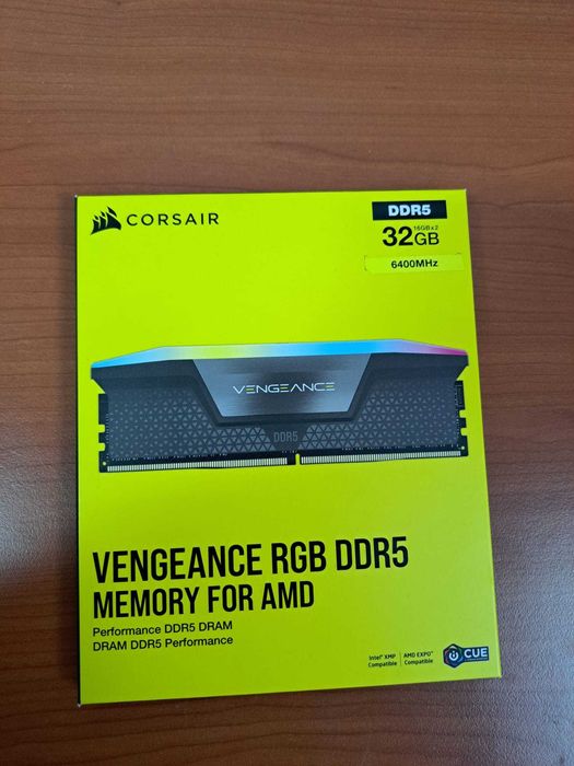 Corsair DDR5 32GB 6400MHz CL36 2X16GB RGB Vengeance