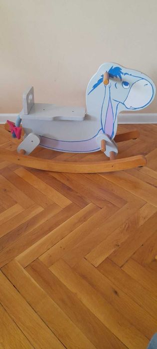 Детско дървено конче-магаренце