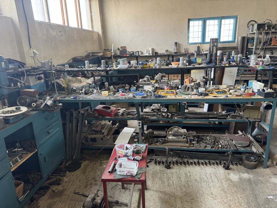 Atelier complet vand sau inchiriez banc presa masini utilaj freza mese