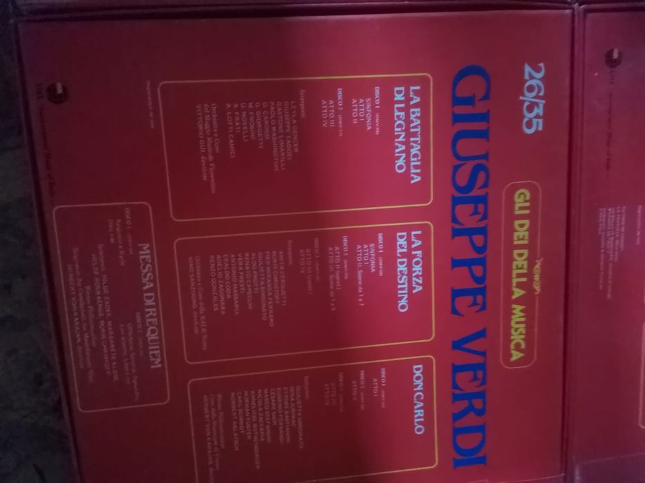Colecție viniluri Giuseppe Verdi