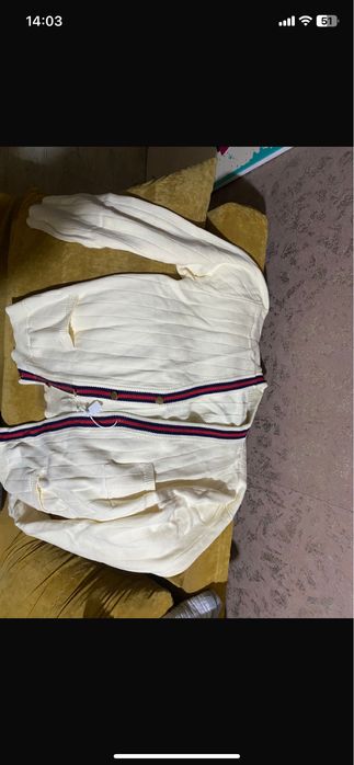 Гардиган молочный