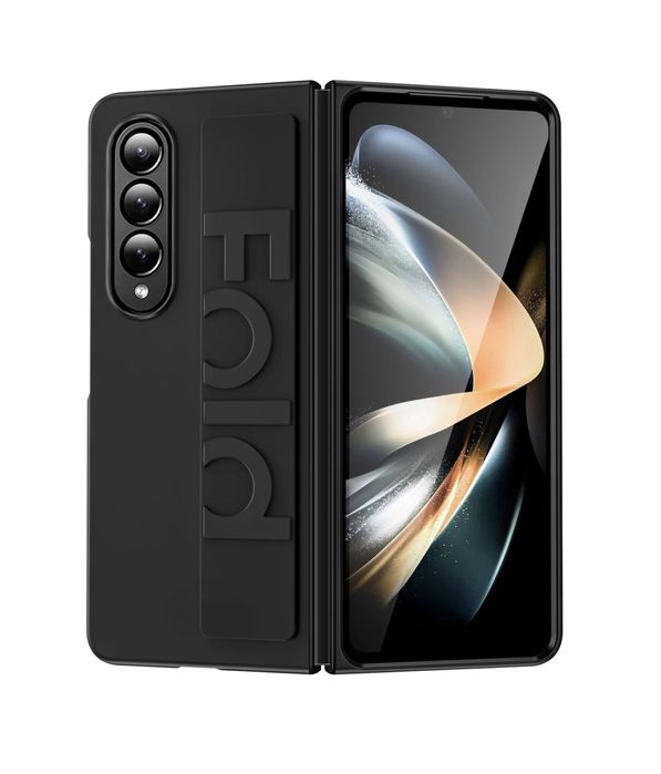 Samsung Z FOLD 4 5 6 - Husa 360 Fata Spate Hard PC Neagra