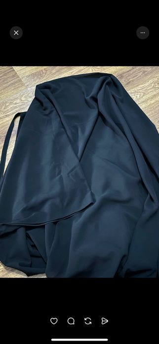 платок и никаб черный