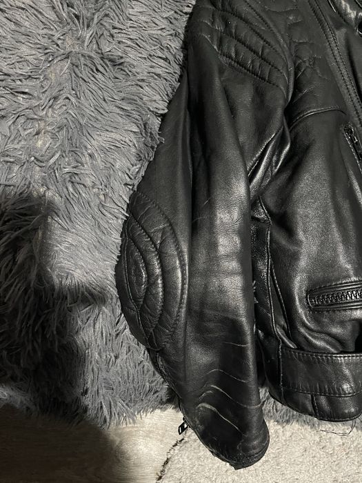 2 geci rock motor piele naturala