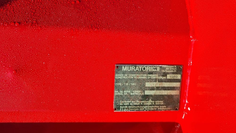 Muratori 2.30 m tocatoare de resturi vegetale cu cutite Y
