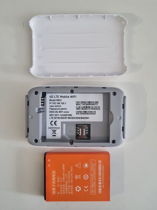 Бисквитка, рутер 4G LTE 5G Hotspot 300Mbps модем