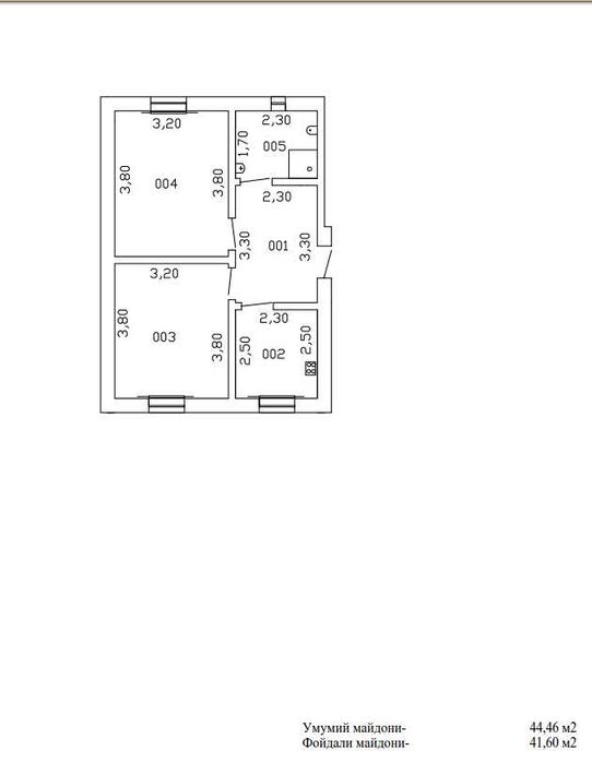 2 хонали уй сотилади. Бўстон шахрида