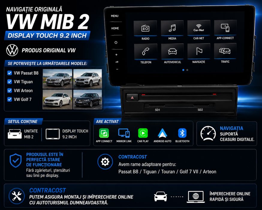 Navigatie originala Discovery Pro Mib2.5 ecran 9.2 Inch