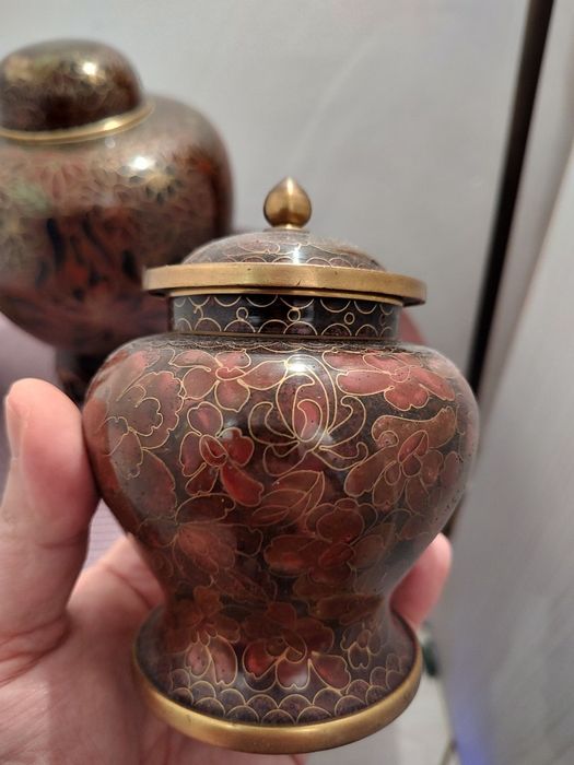 Frumoase urne și vază Cloisonne