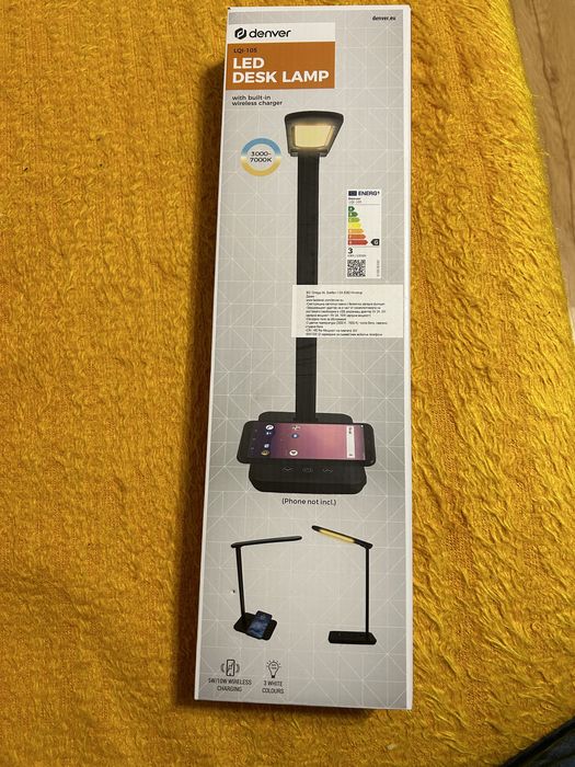 Лампа denver с безжично зареждане