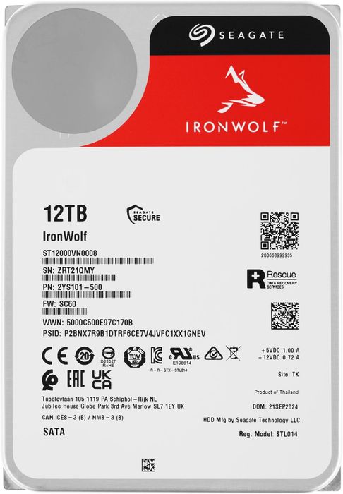 HDD 12TB Seaget Ironwolf!