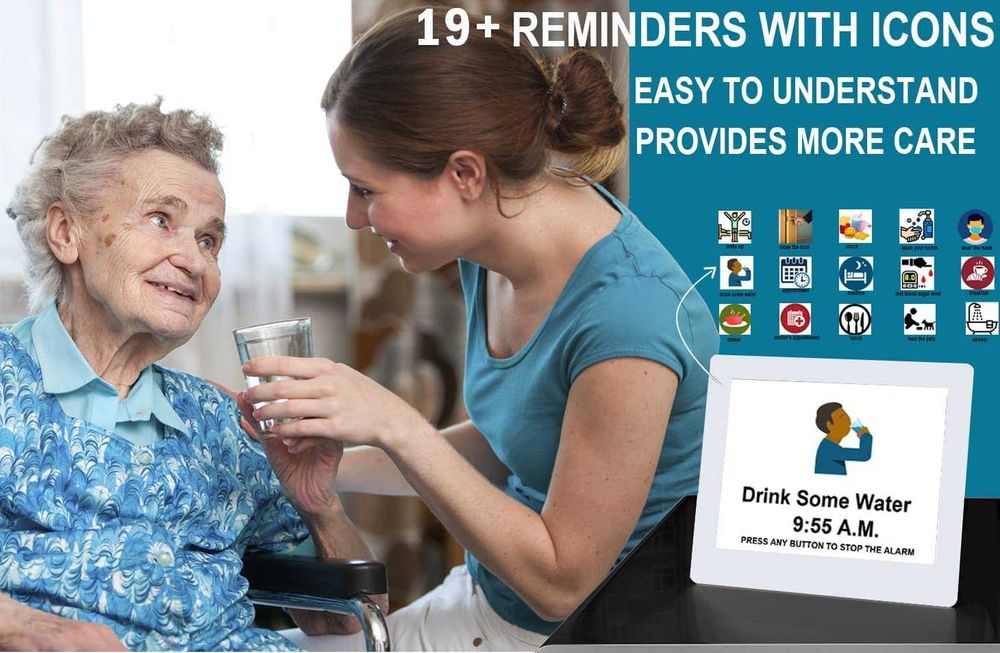 Мултифункционален дисплей- часовник, анимирано напомняне, фоторамка