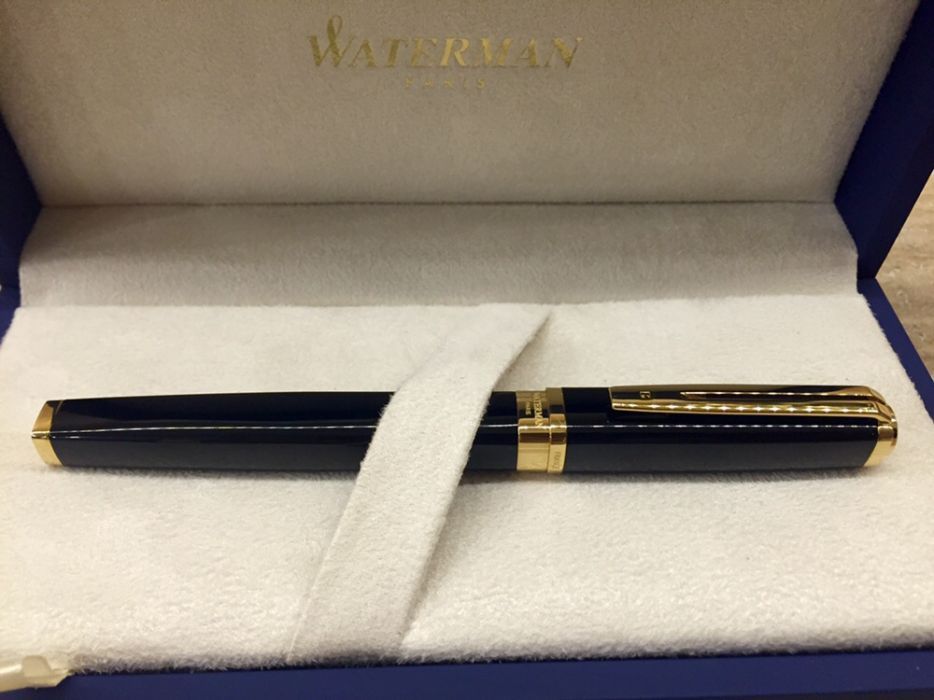 Pix / Roller Waterman Exception Slim Black, aur 23k!
