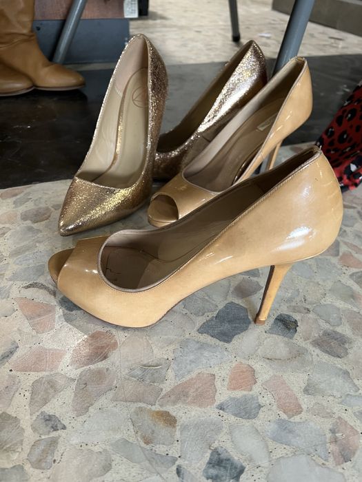 Официални обувки на висок ток Massimo Dutti