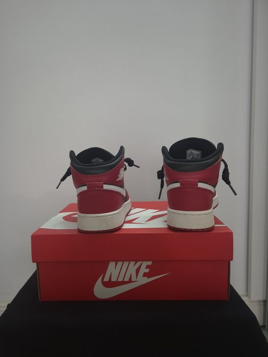 Air Jordan 1 Mid GS "Gym Red Black White"