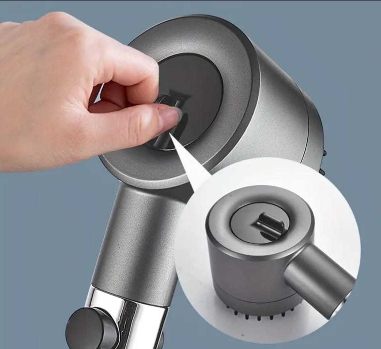 Set para de dus (cu efect de masaj) + 5 filtre incluse