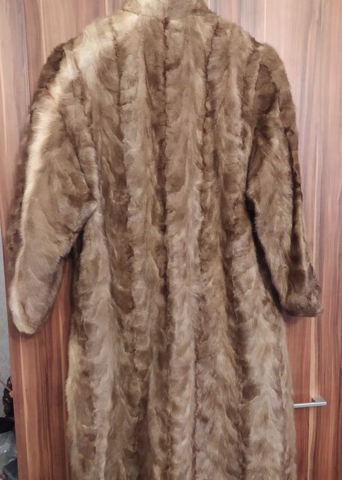 Две дълги палта от норка естествен косъм - размер М