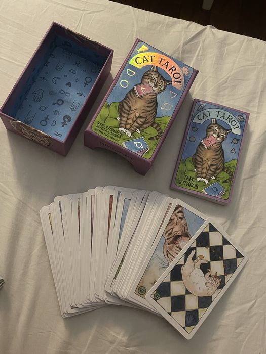 Продам милые карты таро котиков Cat tarot