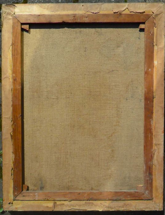 *DANSATOARE NUD* Tablou f vechi, ulei/panza, sem ifj CZENE BELA