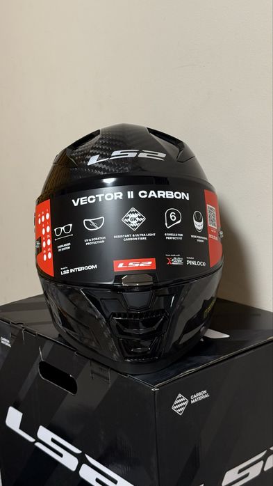 Карбонова каска LS2 Vector II Carbon M размер