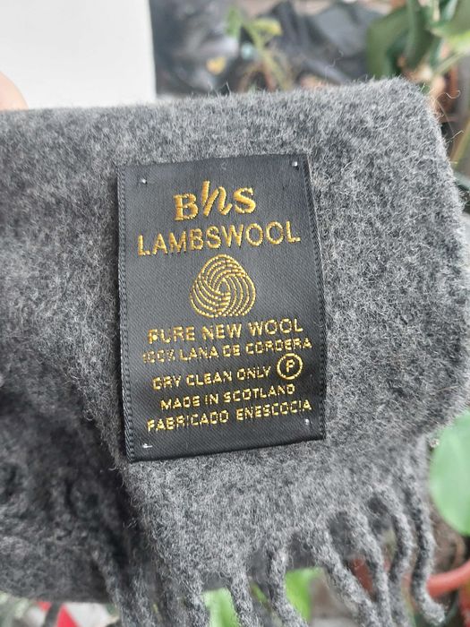 Claud Island Scotland 100% вълна Мъжки сив шал