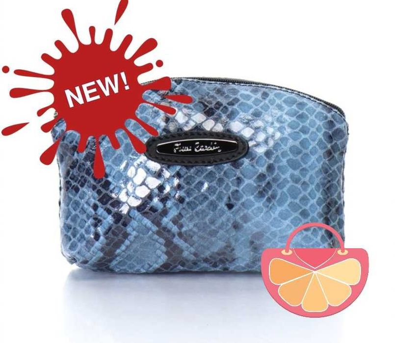 %ПРОМО% PIERRE CARDIN – Дамски несесер ест кожа екзотична 21X5X15см