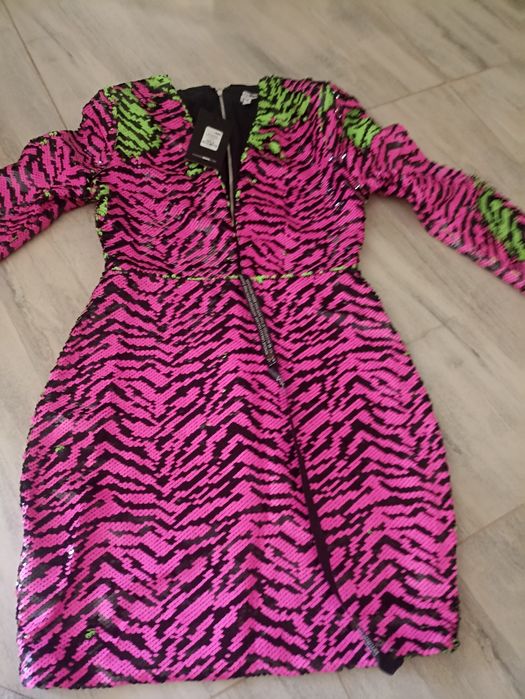 Супер ефектна дамска рокля с пайети