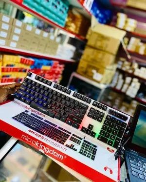 Игровая проводная клавиатура и мышь Microkingdom MK68 RGB с подсветкой