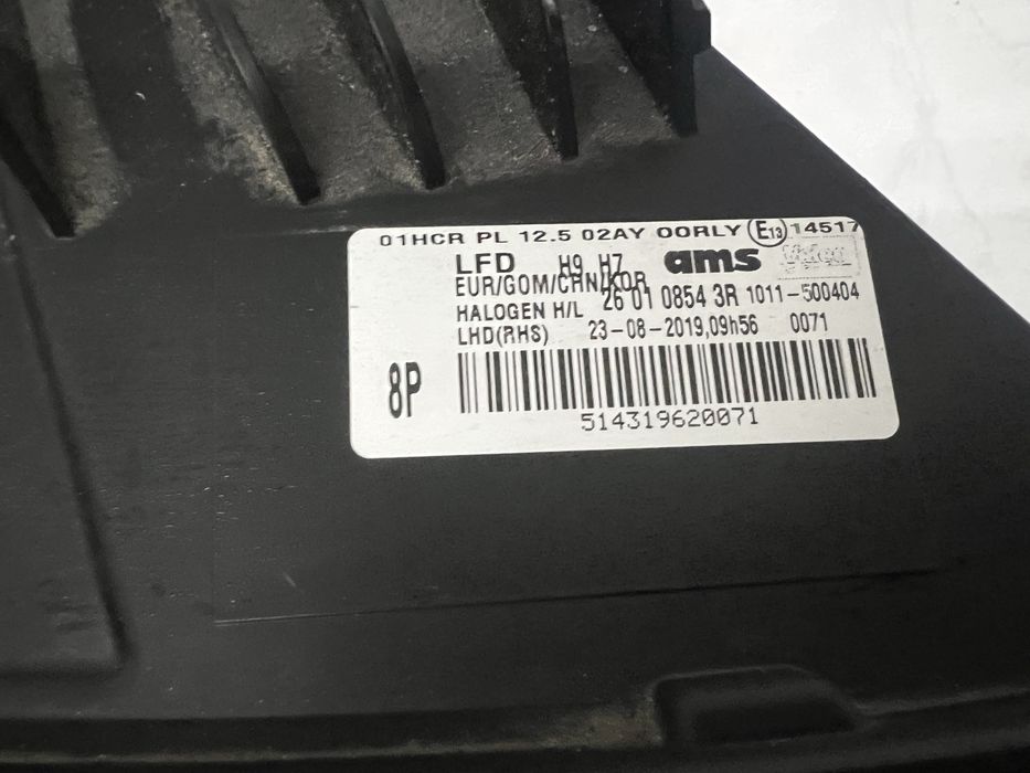 Far lumina de zi dreapta renault talisman