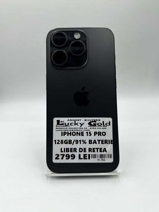 Iphone 15 Pro 128Gb 91% Baterie #51782