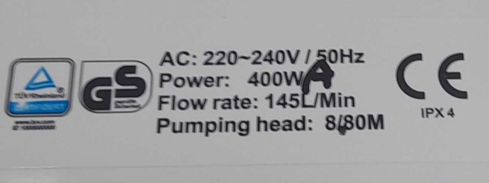 Канализационный фекальный насос ахлат сувга Homac 400A