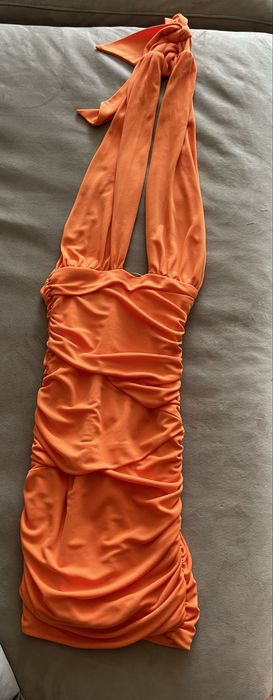 Оранжева рокля Zara